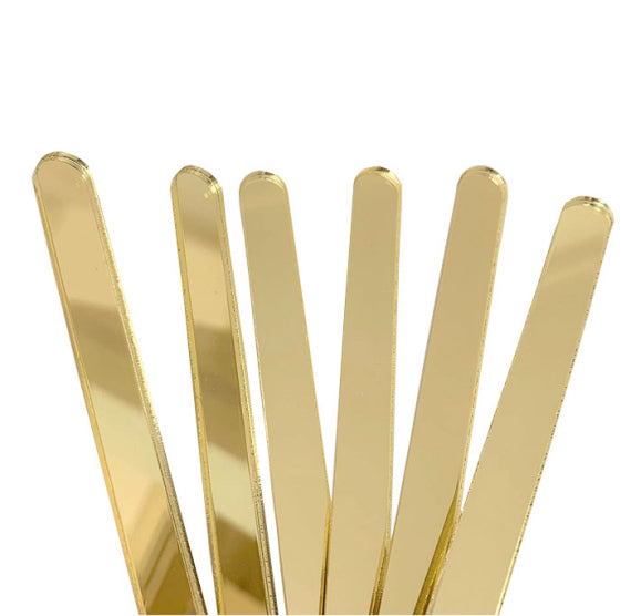 Mirror Gold Popsicle Sticks: Acrylic Cakesicle Sticks | www.sprinklebeesweet.com