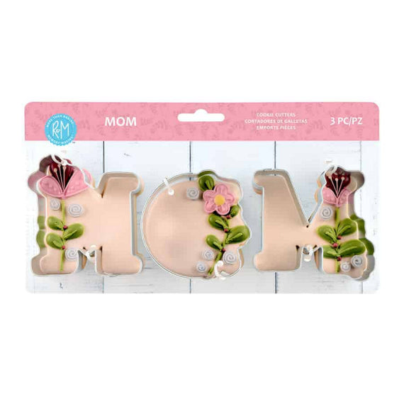 MOM Cookie Cutter Set of 3 | www.sprinklebeesweet.com