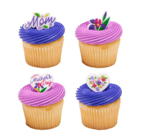 Mother's Day Sugar Toppers | www.sprinklebeesweet.com