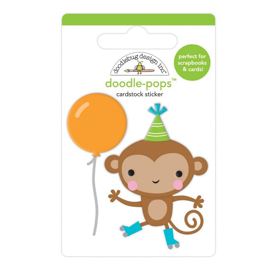 Doodle-Pops Sticker: Monkey Business | www.sprinklebeesweet.com
