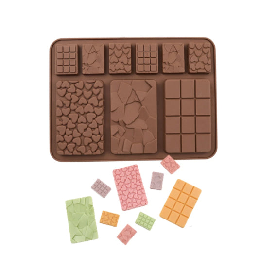 Multi Chocolate Bar Mold: Valentine's | www.sprinklebeesweet.com