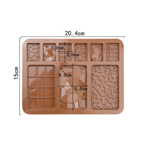 Multi Chocolate Bar Mold: Valentine's | www.sprinklebeesweet.com