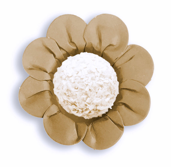 Daisy Flower Candy Cups: Kraft Brown | www.sprinklebeesweet.com
