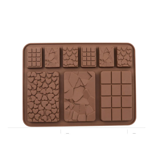 Multi Chocolate Bar Mold: Valentine's | www.sprinklebeesweet.com