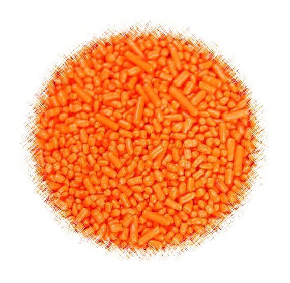 Orange Jimmies Sprinkles | www.sprinklebeesweet.com