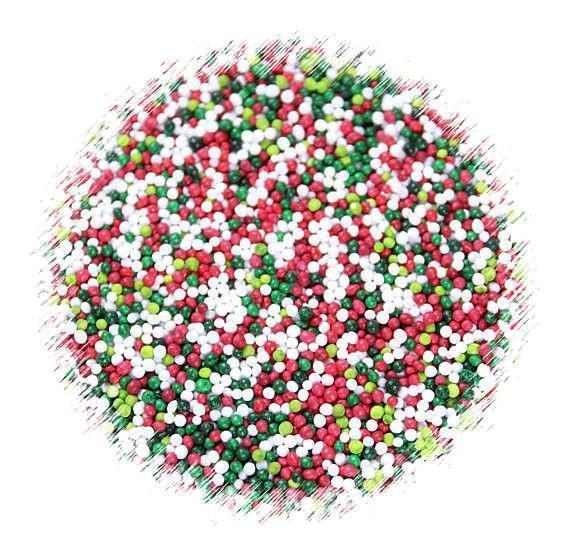 Merry Christmas Nonpareils Mix | www.sprinklebeesweet.com