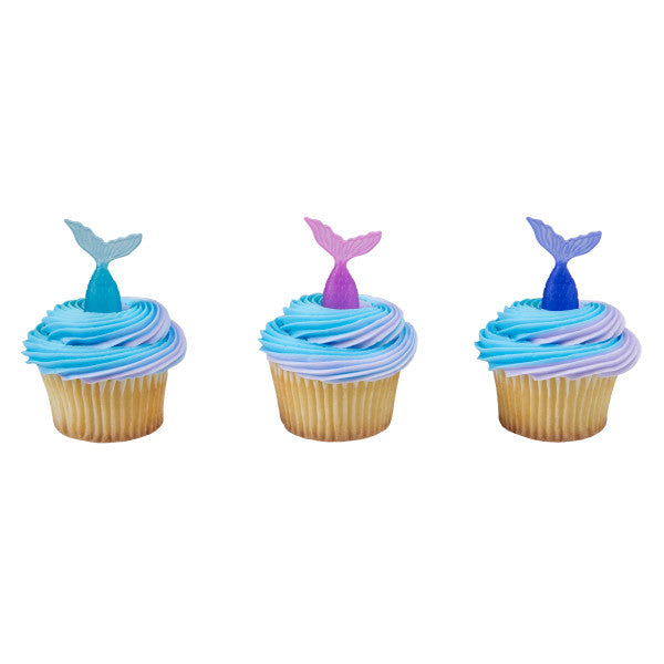 Mermaid Tail Cupcake Picks | www.sprinklebeesweet.com