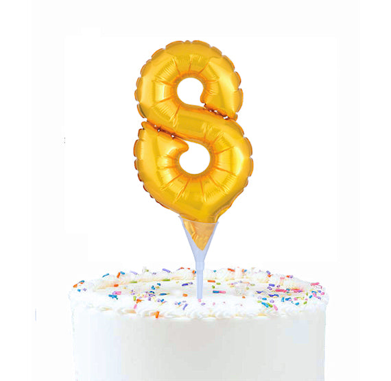 Inflatable Balloon Cake Topper: Number 8 | www.sprinklebeesweet.com