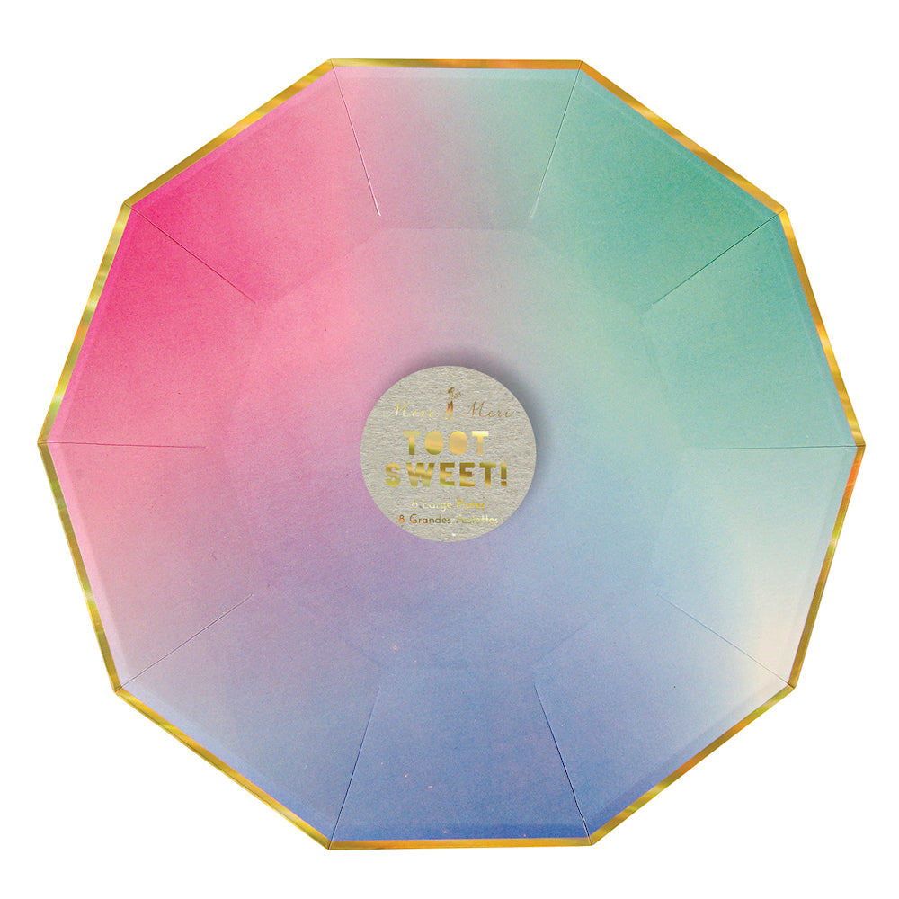 Large Sweet Pastel Plates | www.sprinklebeesweet.com