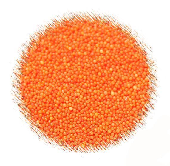 Bulk Nonpareil: Orange | www.sprinklebeesweet.com