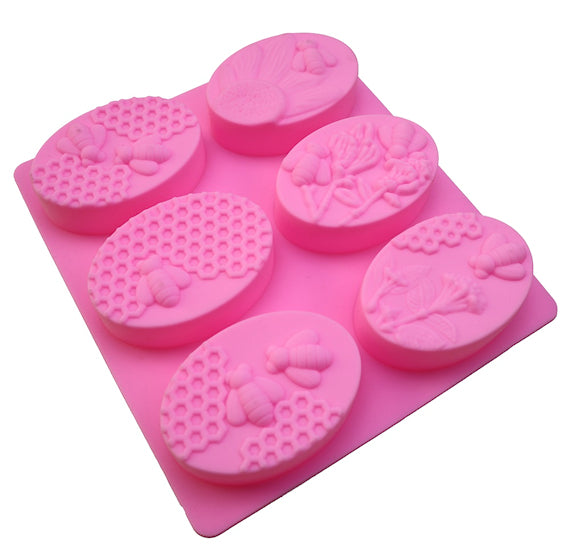 Silicone Honey Bee Mold: Oval Cake Bar Mold | www.sprinklebeesweet.com