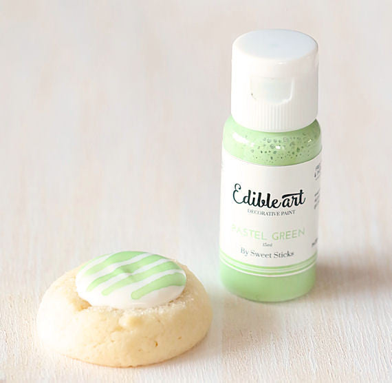 Pastel Green Edible Art Paint | www.sprinklebeesweet.com