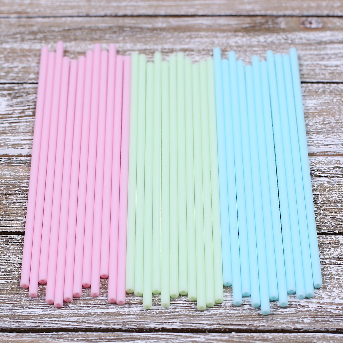 Pastel Lollipop Sticks: 6" - 3 Color Set | www.sprinklebeesweet.com