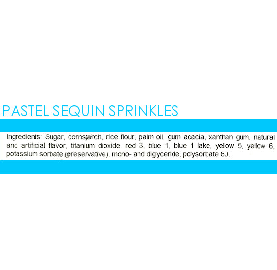 Bulk Sprinkles: Pastel Sequins | www.sprinklebeesweet.com