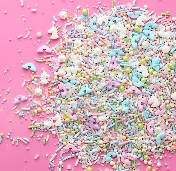 Sprinklefetti™ Sprinkles Mix: Pastel Unicorn Rainbow | www.sprinklebeesweet.com