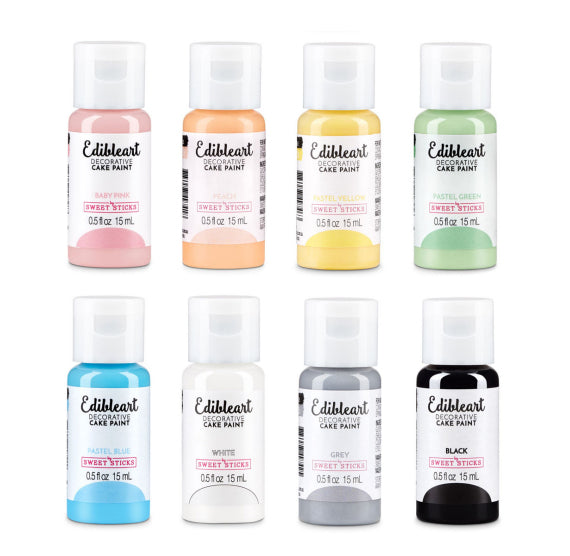 Edible Art Paint Pastel Rainbow Set | www.sprinklebeesweet.com