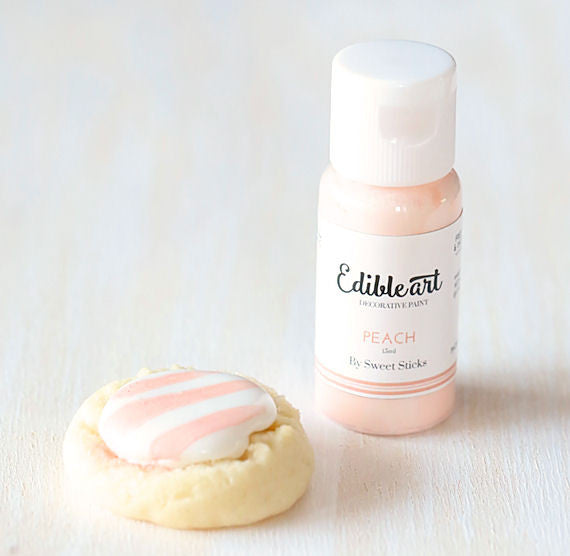 Peach Edible Art Paint | www.sprinklebeesweet.com