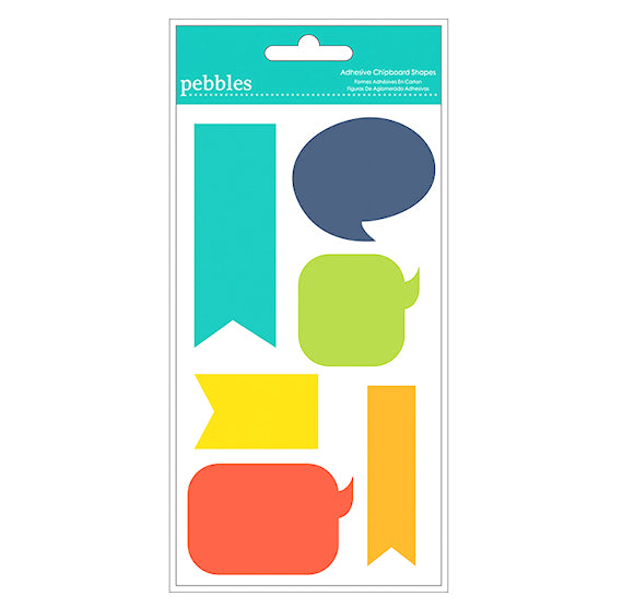 Pebbles Shaped Gift Tag Stickers: Bright | www.sprinklebeesweet.com