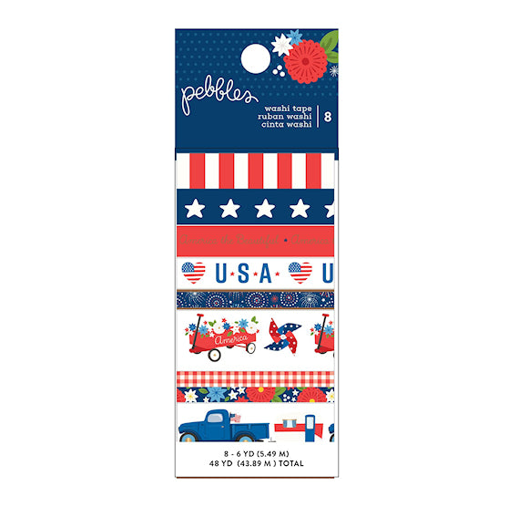 Patriotic Washi Tape Set | www.sprinklebeesweet.com