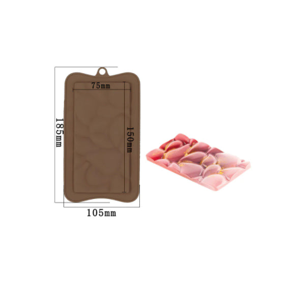 Chocolate Bar Mold: Pebbles | www.sprinklebeesweet.com