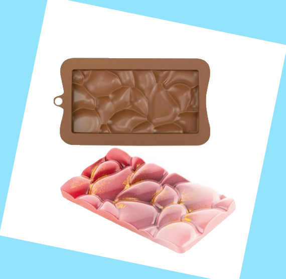Chocolate Bar Mold: Pebbles | www.sprinklebeesweet.com