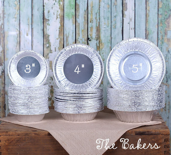 Mini 3" Foil Pie Pans | www.sprinklebeesweet.com