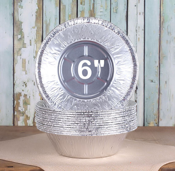 6" Foil Pie Pans: 25 | www.sprinklebeesweet.com