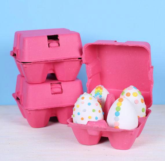Pink Egg Cartons: 4 Egg | www.sprinklebeesweet.com