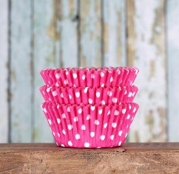 Bulk Pink Cupcake Liners: Polka Dot | www.sprinklebeesweet.com