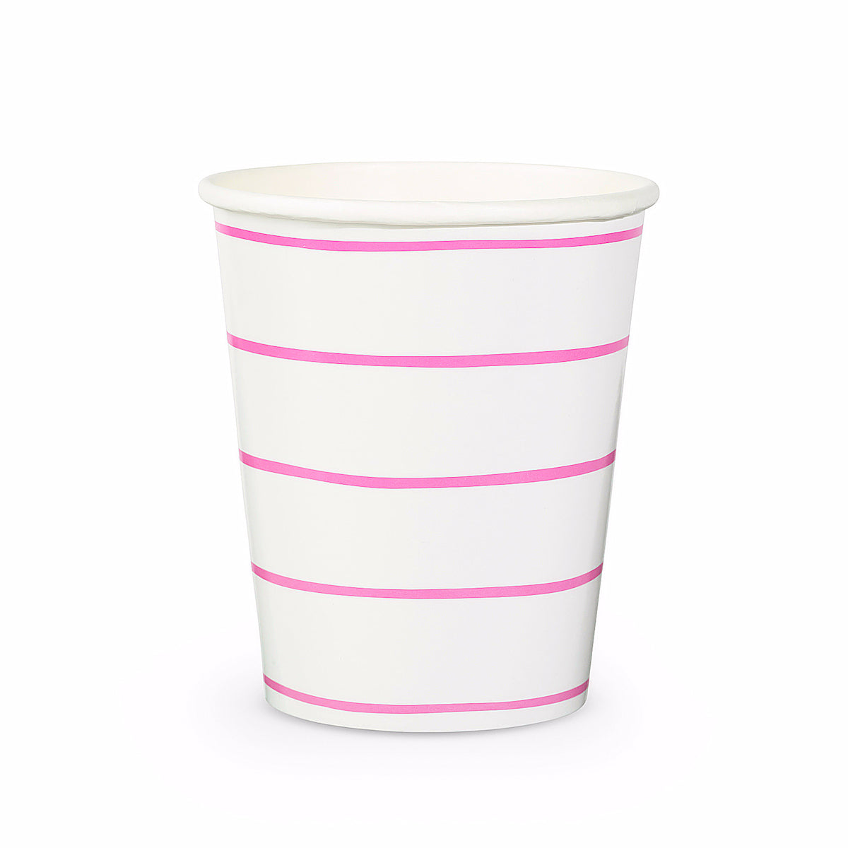 Striped Pink Paper Cups | www.sprinklebeesweet.com