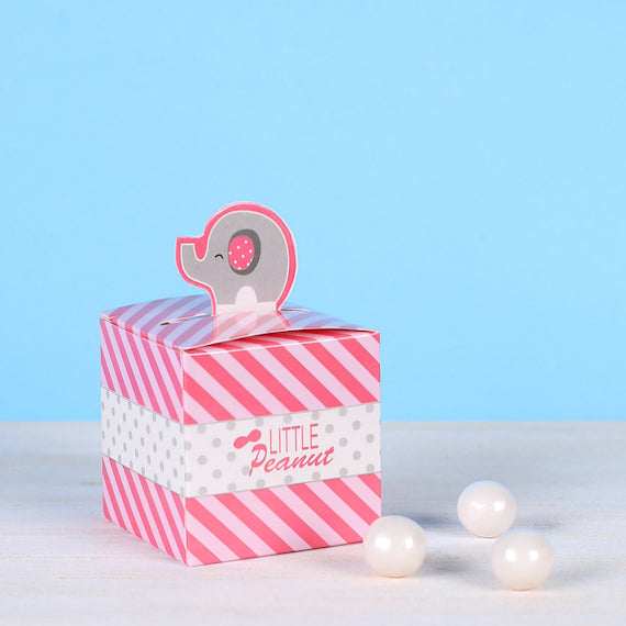 Small Favor Boxes: Pink Elephant | www.sprinklebeesweet.com