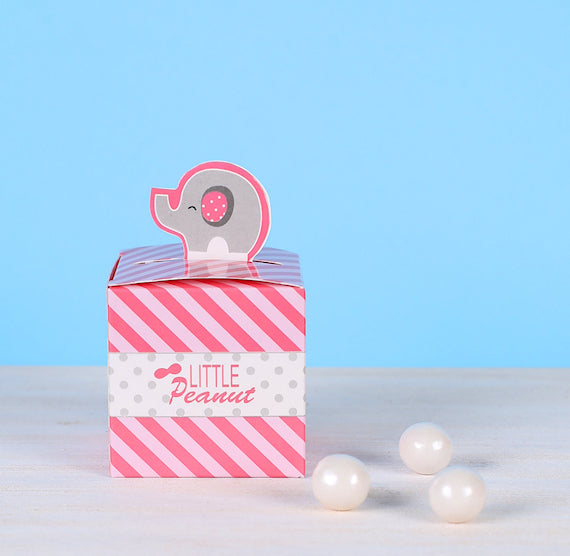 Small Favor Boxes: Pink Elephant | www.sprinklebeesweet.com