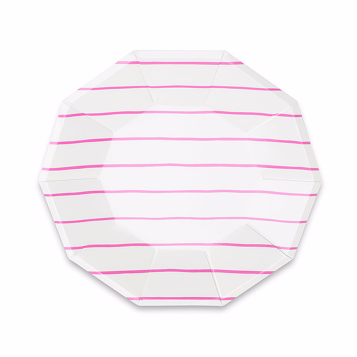 Striped Small Pink Plates | www.sprinklebeesweet.com