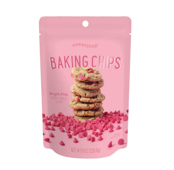 Sweetshop Pink Baking Chips | www.sprinklebeesweet.com