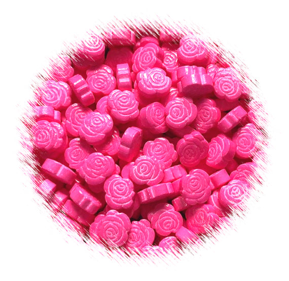 Pink Rose Candy Sprinkles | www.sprinklebeesweet.com