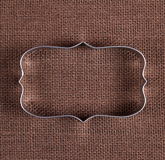 Plaque Rectangle Cookie Cutter | www.sprinklebeesweet.com