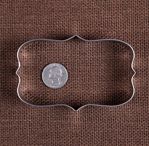 Plaque Rectangle Cookie Cutter | www.sprinklebeesweet.com