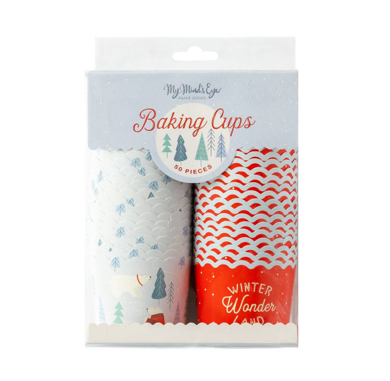 Christmas Baking Cups: Polar Bears + Winter Wonderland | www.sprinklebeesweet.com