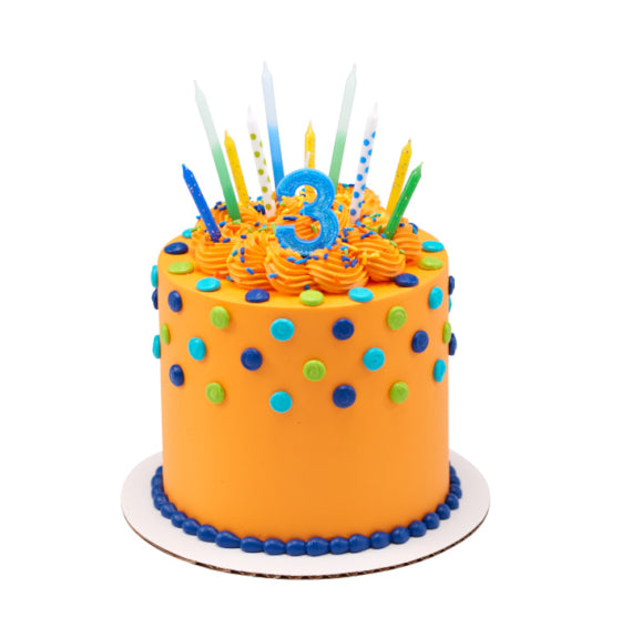 Polka Dot Birthday Candles: Jewel Tone | www.sprinklebeesweet.com
