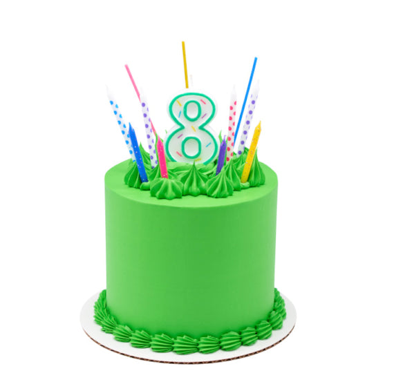 Polka Dot Birthday Candles: Jewel Tone | www.sprinklebeesweet.com