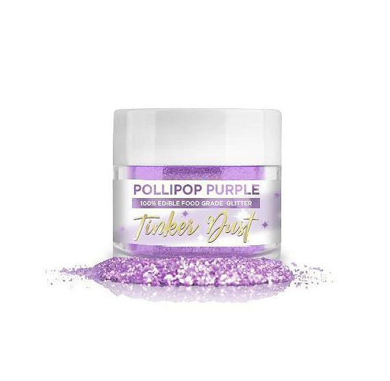 Tinker Dust Pollipop Purple Edible Glitter | www.sprinklebeesweet.com