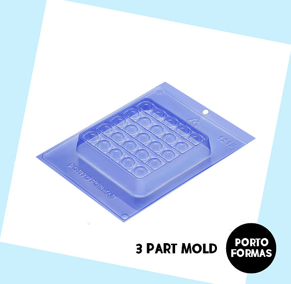 Square Pop It Fidget Chocolate Mold | www.sprinklebeesweet.com