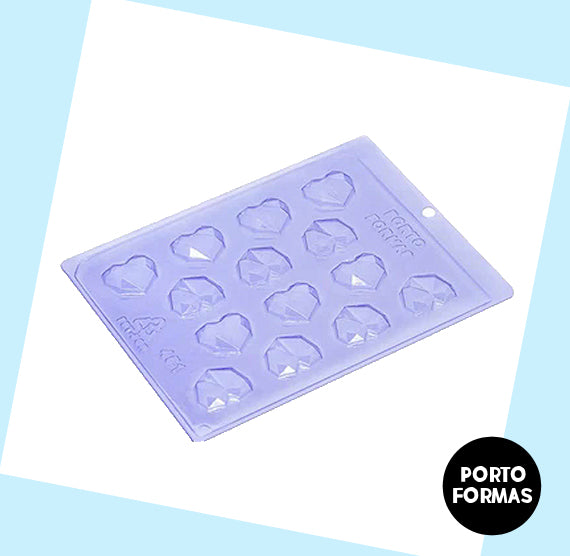 Mini Geometric Heart Mold | www.sprinklebeesweet.com