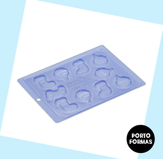Christmas Chocolate Mold: Stockings and Ornaments | www.sprinklebeesweet.com
