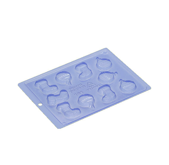 Christmas Chocolate Mold: Stockings and Ornaments | www.sprinklebeesweet.com