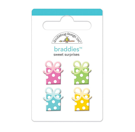 Doodlebug Present Brads | www.sprinklebeesweet.com