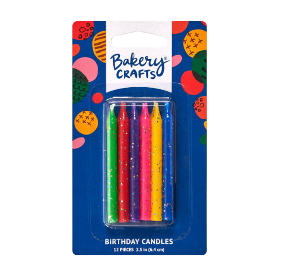 Rainbow Birthday Candles: Glitter | www.sprinklebeesweet.com