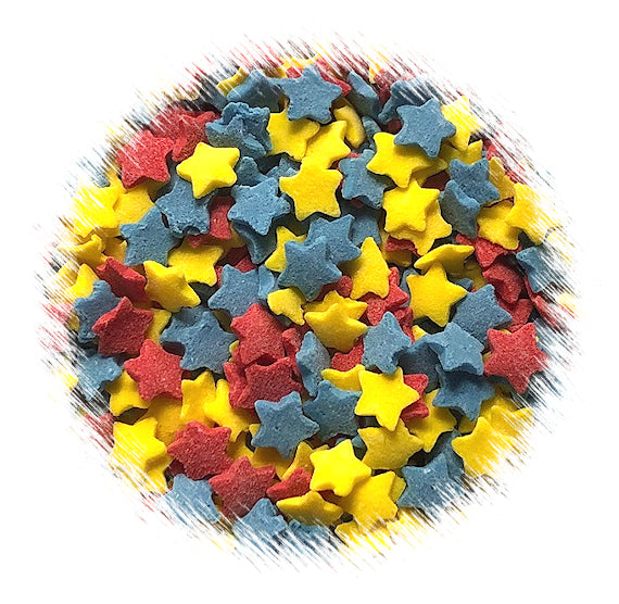 Primary Star Sprinkles | www.sprinklebeesweet.com