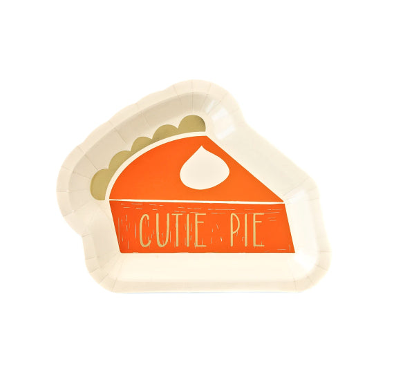 Pumpkin Pie Shaped Plates | www.sprinklebeesweet.com