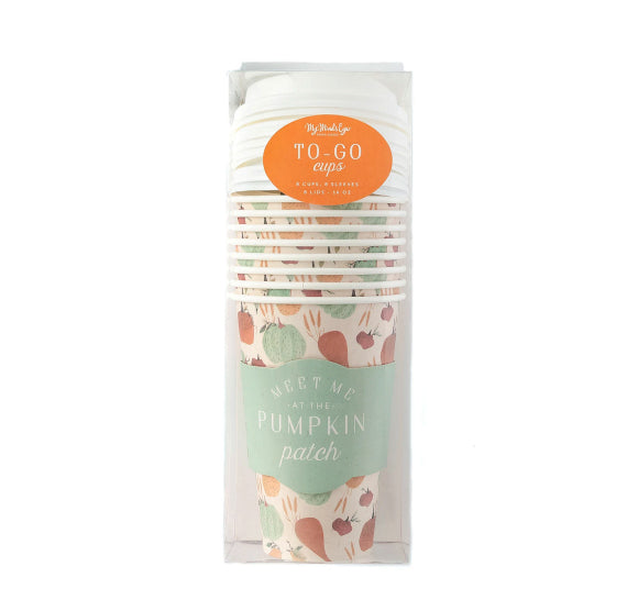 Fall Coffee Cups: Pumpkin Patch | www.sprinklebeesweet.com